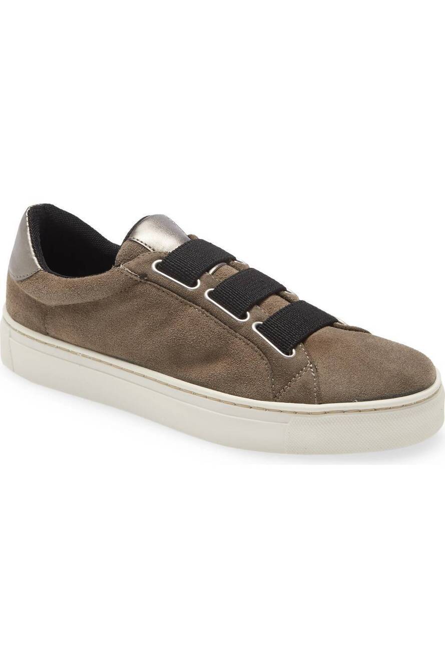 NEW THE FLEXX women's sneak easy shoes in taupe suede